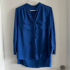(2for$10) Smart Set Blue Tunic Blouse
